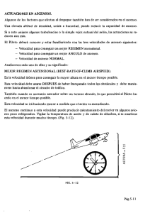 perfil de vuelo ascenso