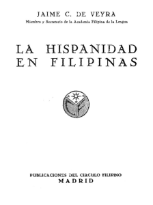 La hispanidad en Filipinas - Biblioteca Virtual Miguel de Cervantes