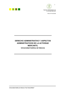 derecho administrativo y aspectos administrativos de la actividad