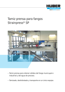 Tamiz prensa para fangos Strainpress® SP