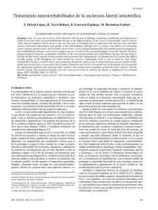 Tratamiento neurorrehabilitador de la esclerosis lateral amiotrófica