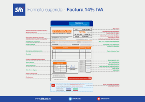 Formato Factura 14% IVA