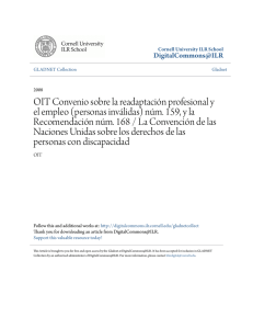 OIT Convenio sobre la readaptación profesional y el empleo