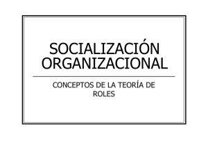 SOCIALIZACIÓN ORGANIZACIONAL
