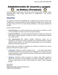Tutorial de Administraci&oacute;n de Usuarios y Grupos en Debian Linux