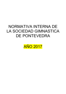 Normativa Interna 2017 - Sociedad Gimnastica de Pontevedra