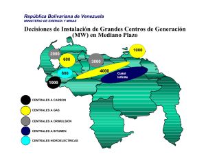 Decisiones de Instalación de Grandes Centros de Generación (MW