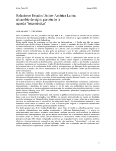 Relaciones Estados Unidos-América Latina al cambio de