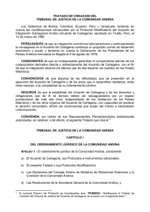 Tratado de Creación - Tribunal de Justicia de la Comunidad Andina