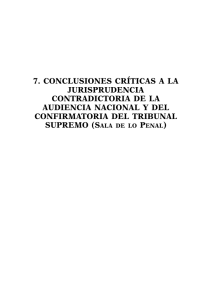 7. conclusiones críticas a la jurisprudencia contradictoria de la