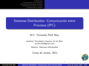Sistemas Distribuidos -Comunicación entre Procesos (IPC)