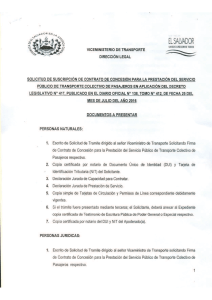 Requisito - Viceministerio de Transporte