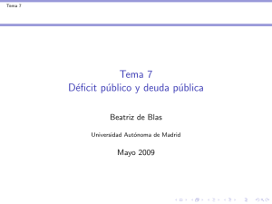Tema 7 Déficit público y deuda pública
