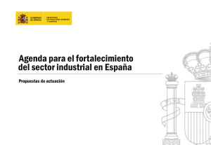 Agenda para el fortalecimiento del sector industrial en España