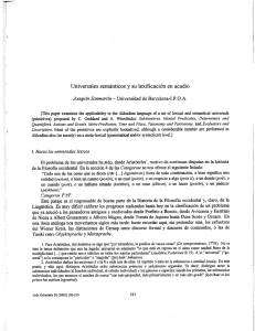 Universales semánticos y su lexiﬁcación en acadio