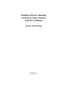 Building Effective Banking Systems in Latin America and the