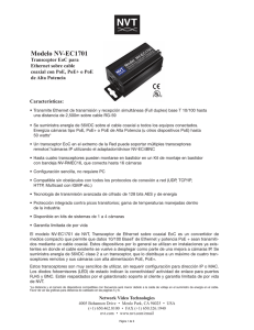 Modelo NV-EC1701 - Network Video Technologies