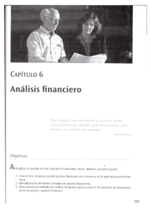 CAPÍTULO 6 Análisis financiero