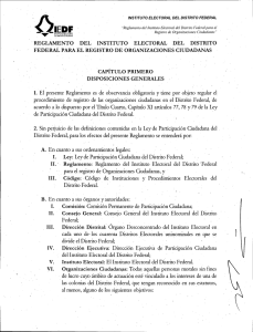 reglamento del instituto electoral del distrito federal para el registro