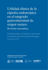 Utilidad clínica de la cápsula endoscópica en el