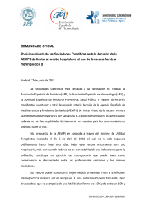 comunicado oficial de las sociedades científicas españolas