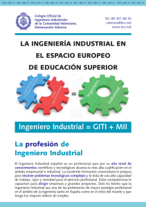 Ingeniero Industrial = GITI + MII - Colegio Oficial de Ingenieros