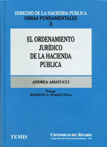 EL ORDENAMIENTO JURÍDICO DE LA HACIENDA PÚBLICA