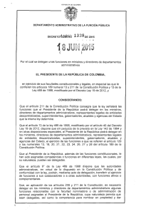 Decreto 1338 del 18 de Junio de 2015