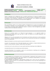 Proc. Exhortos girados - Gobierno del estado de Nuevo León