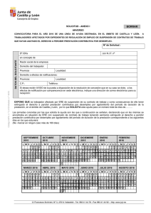 SOLICITUD - ANEXO I ANVERSO Nº de Solicitud : DATOS DEL