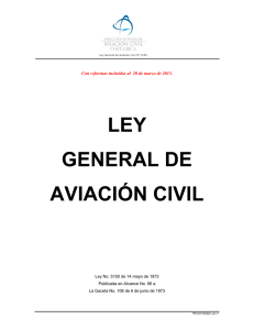 Ley de Aviación Civil - Dirección General de Aviación Civil