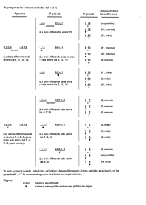 Supongamos las bolas numeradas del 1 al 12 Deducción final 1a