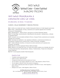 Intiwasi Centro Espiritual - Programa 2 (Español)