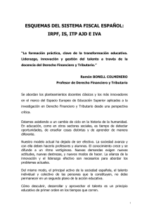 esquemas del sistema fiscal español: irpf, is, itp ajd e iva - E