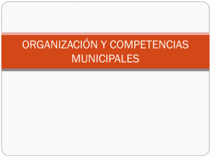 organización y competencias municipales