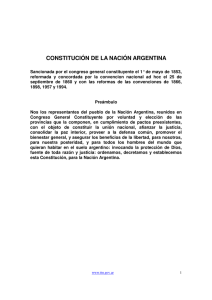 constitución de la nación argentina