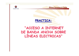 acceso a internet de banda ancha sobre líneas electricas