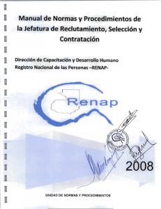 Manual de selección y contratación de personal.