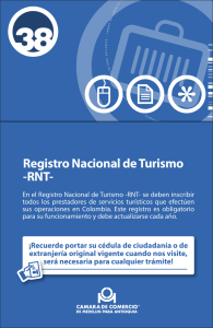 Registro Nacional de Turismo -RNT
