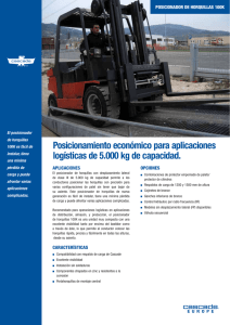 Posicionamiento económico para aplicaciones logísticas de 5.000