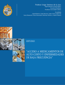 acceso a medicamentos de alto costo y enfermedades de baja