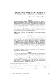 LEGITIMACIÓN DE LAS FÓRMULAS CONSENSUADAS