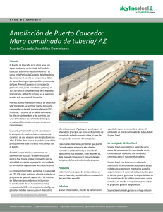 Ampliación de Puerto Caucedo: Muro combinado de