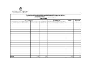 Recursos Afectados - Tribunal de Cuentas de Entre R&iacute;os