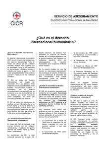 ¿Qué es el derecho internacional humanitario?