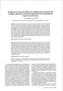 El papel de las zonas de cizalla en la configuracion estructural del