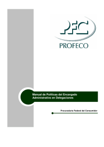 Manual de Políticas del Encargado Administrativo en Delegaciones