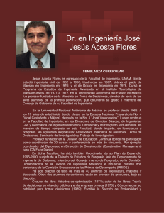 Dr. en Ingeniería José Jesús Acosta Flores