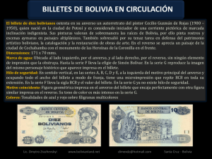 billetes de bolivia en circulación