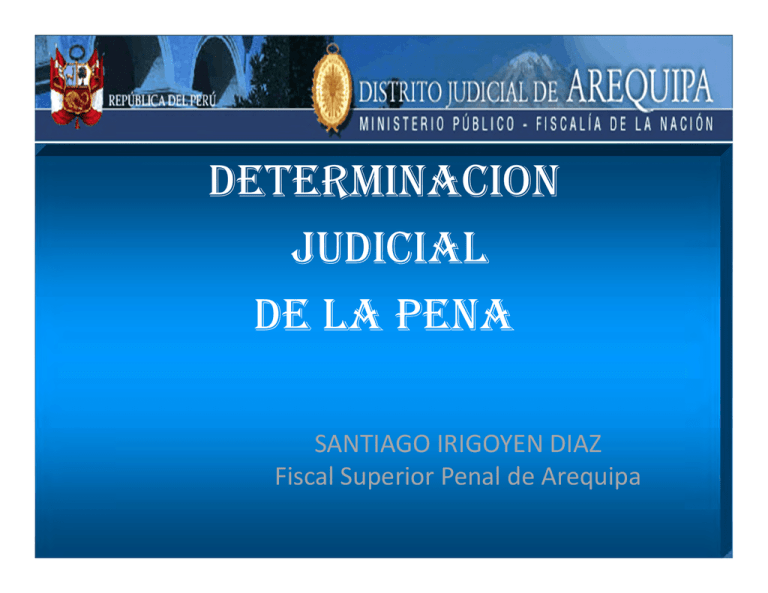 Determinacion Judicial De La Pena